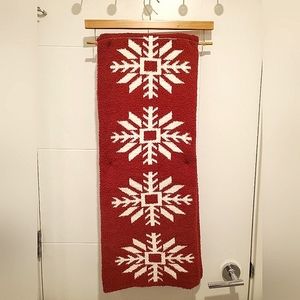 NEW Red & White Snowflake Christmas Throw Blanket ❄️🎄 50" x 60"